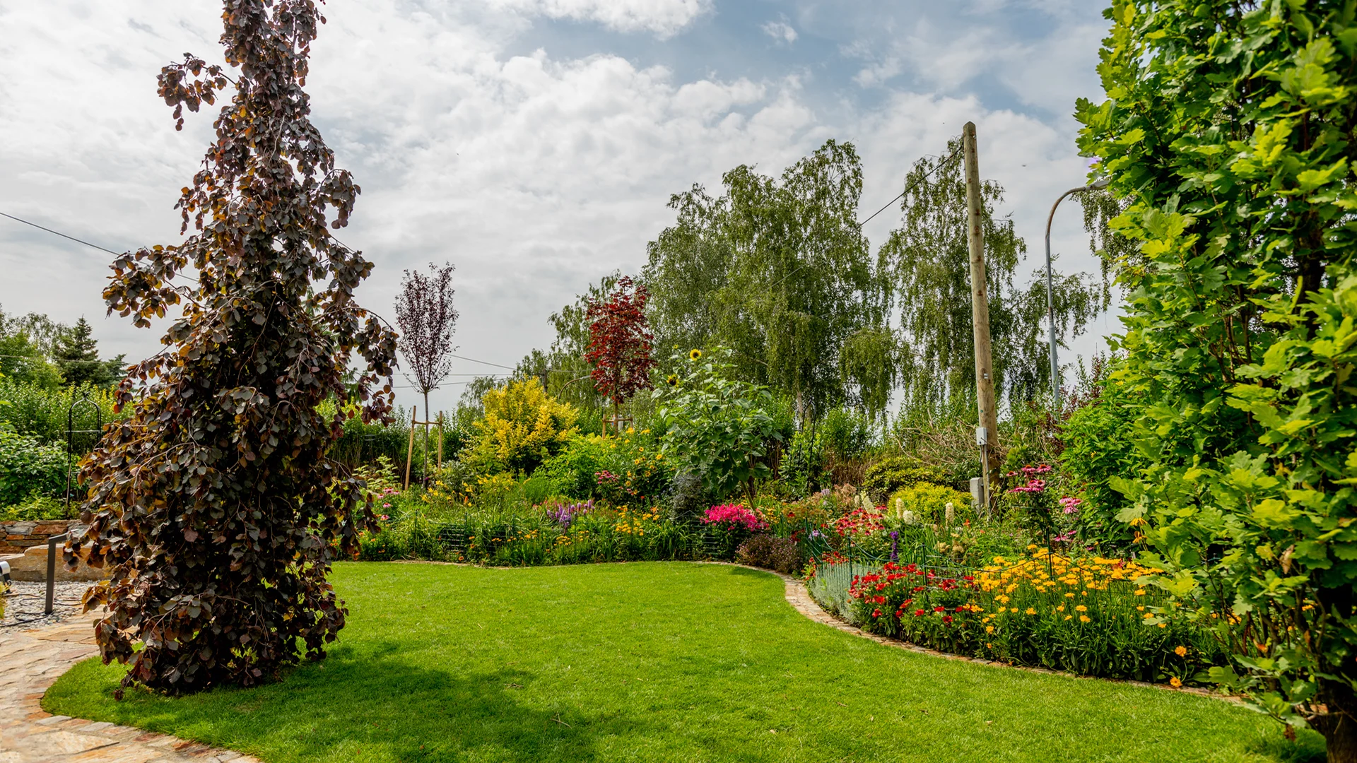 Der fertige Garten nach Umsetzung der Planung
